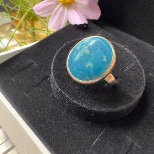 Large Turquoise Silver Statement Ring