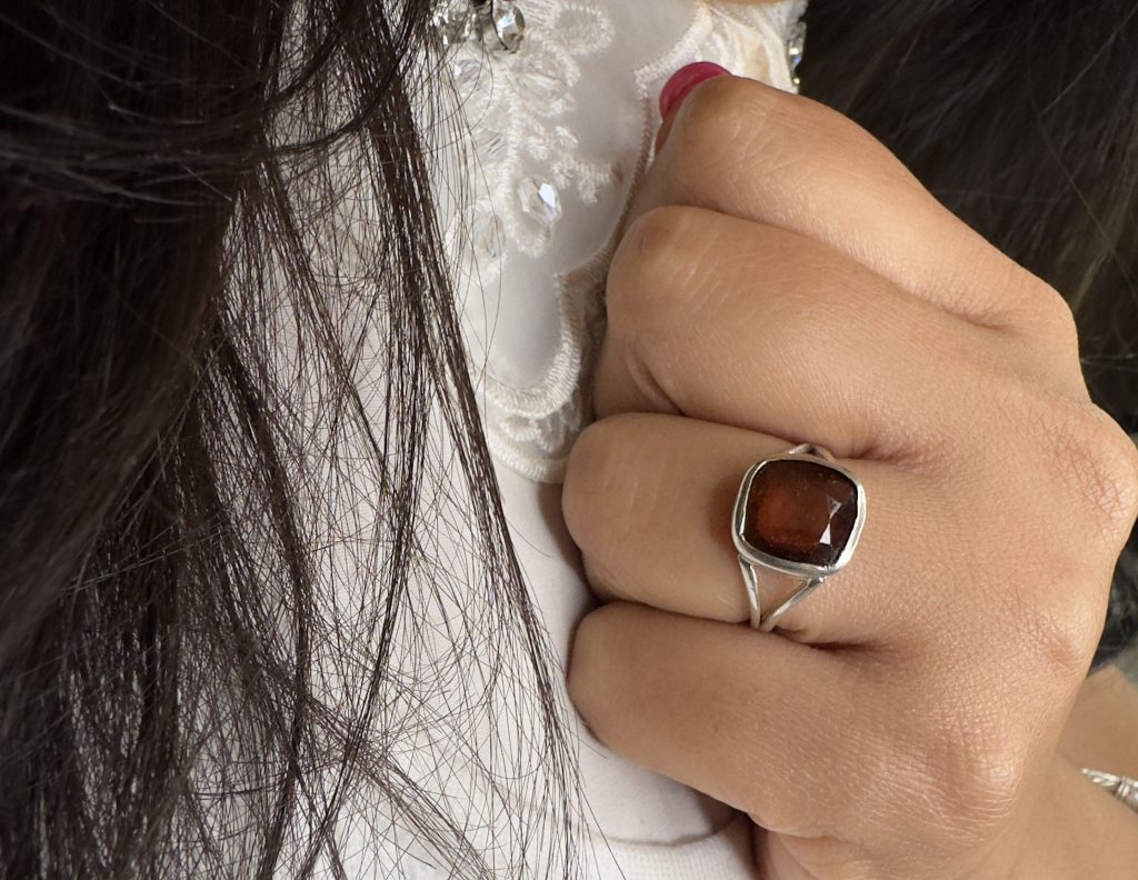 Chhaya Garnet ring