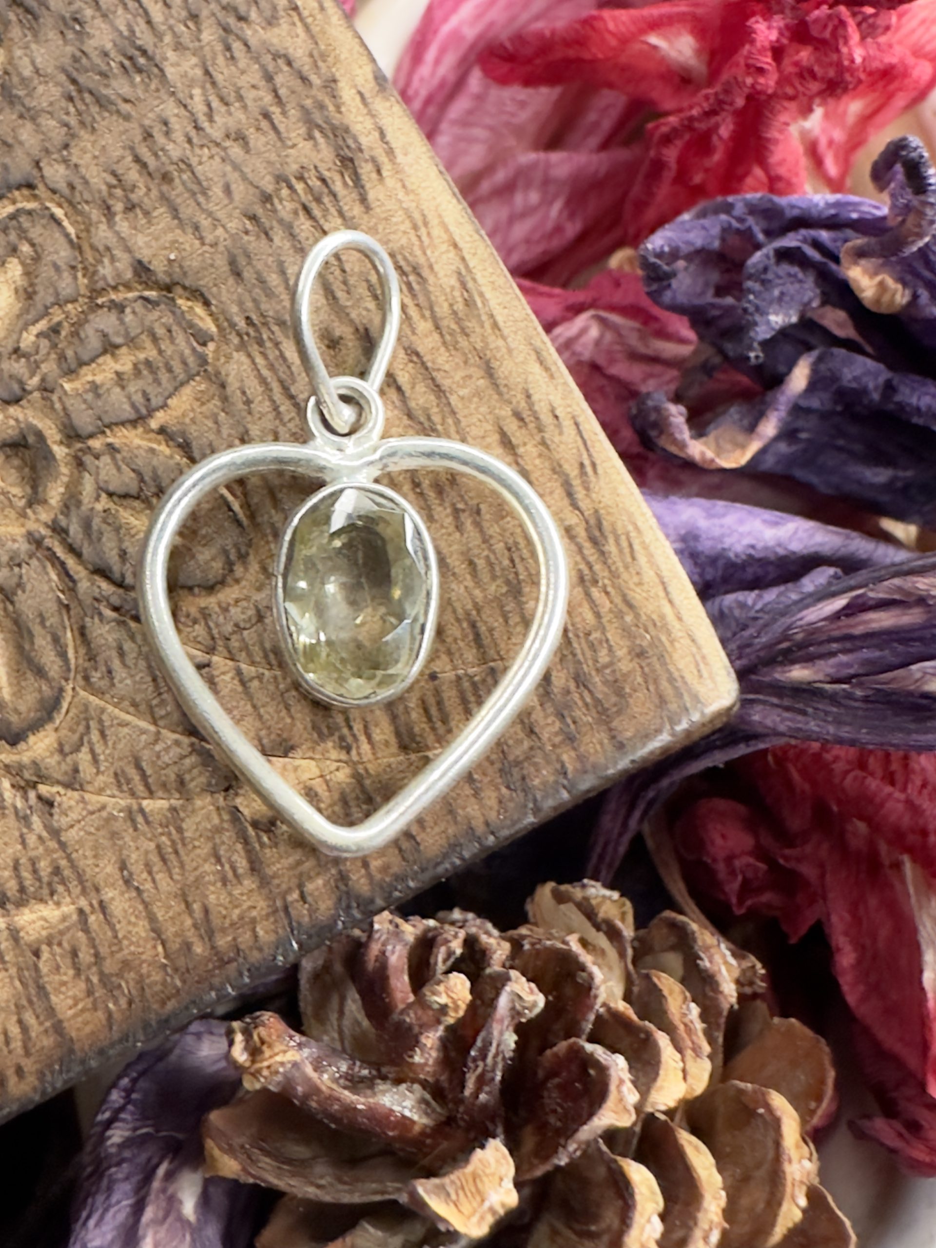 Citrine Heart Pendant-Hiranya - Image 4