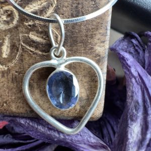 Sapphire Heart Necklace