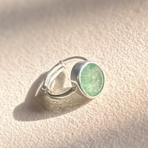 Natural Emerald Silver Ring