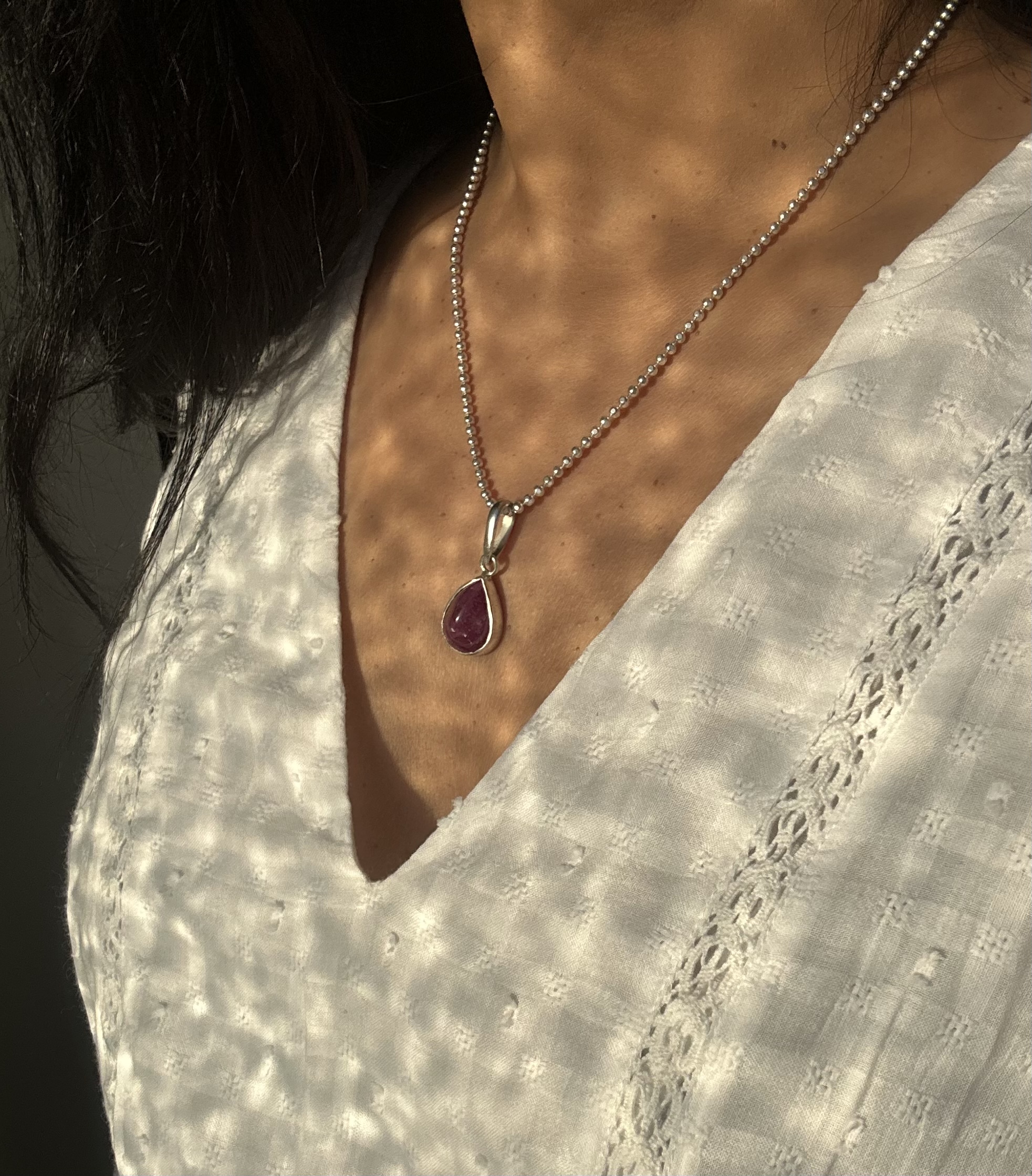 Pink Tourmaline Pendant - Remaa Rosebud - Image 8