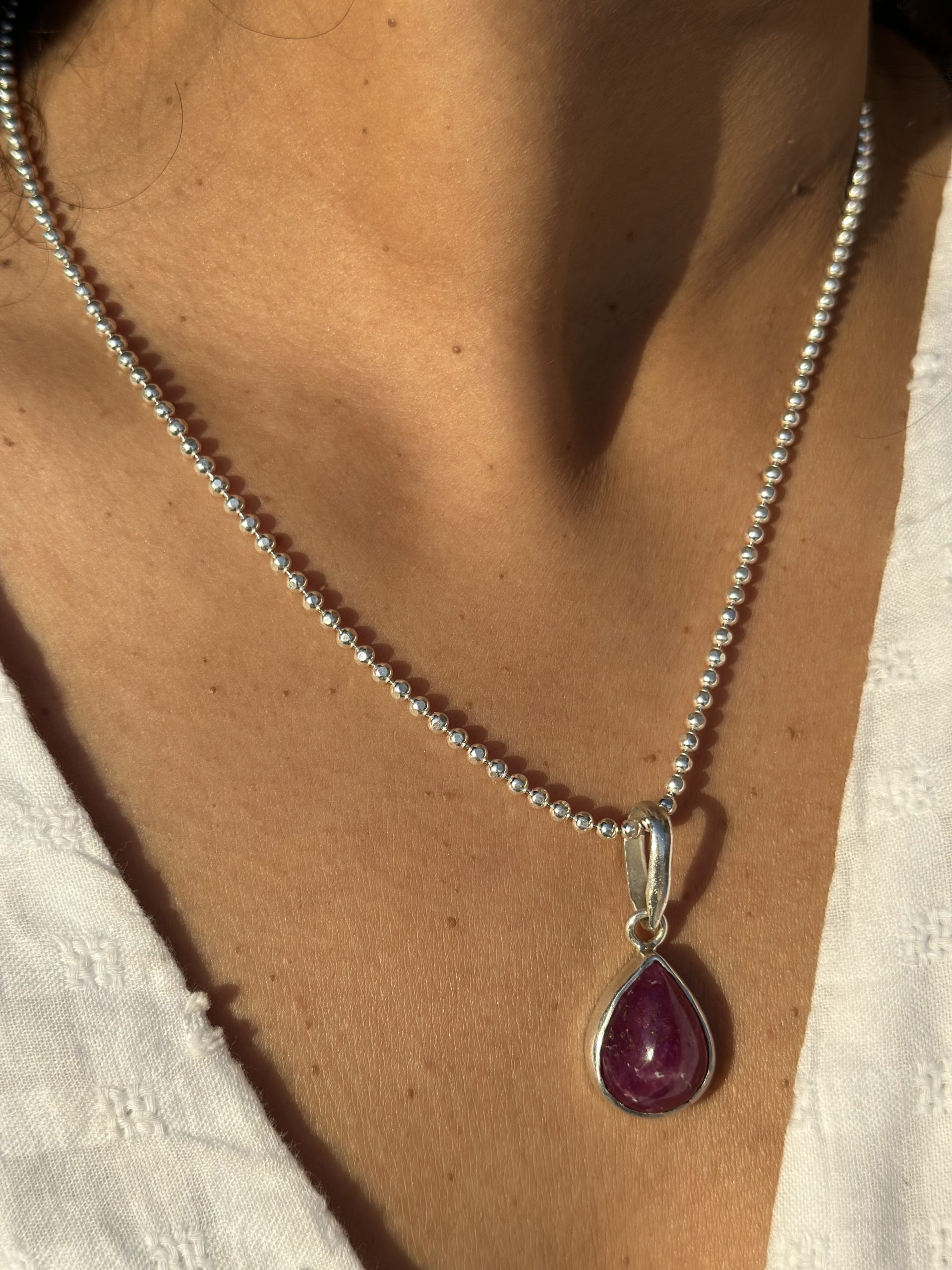 Pink Tourmaline Pendant - Remaa Rosebud - Image 6