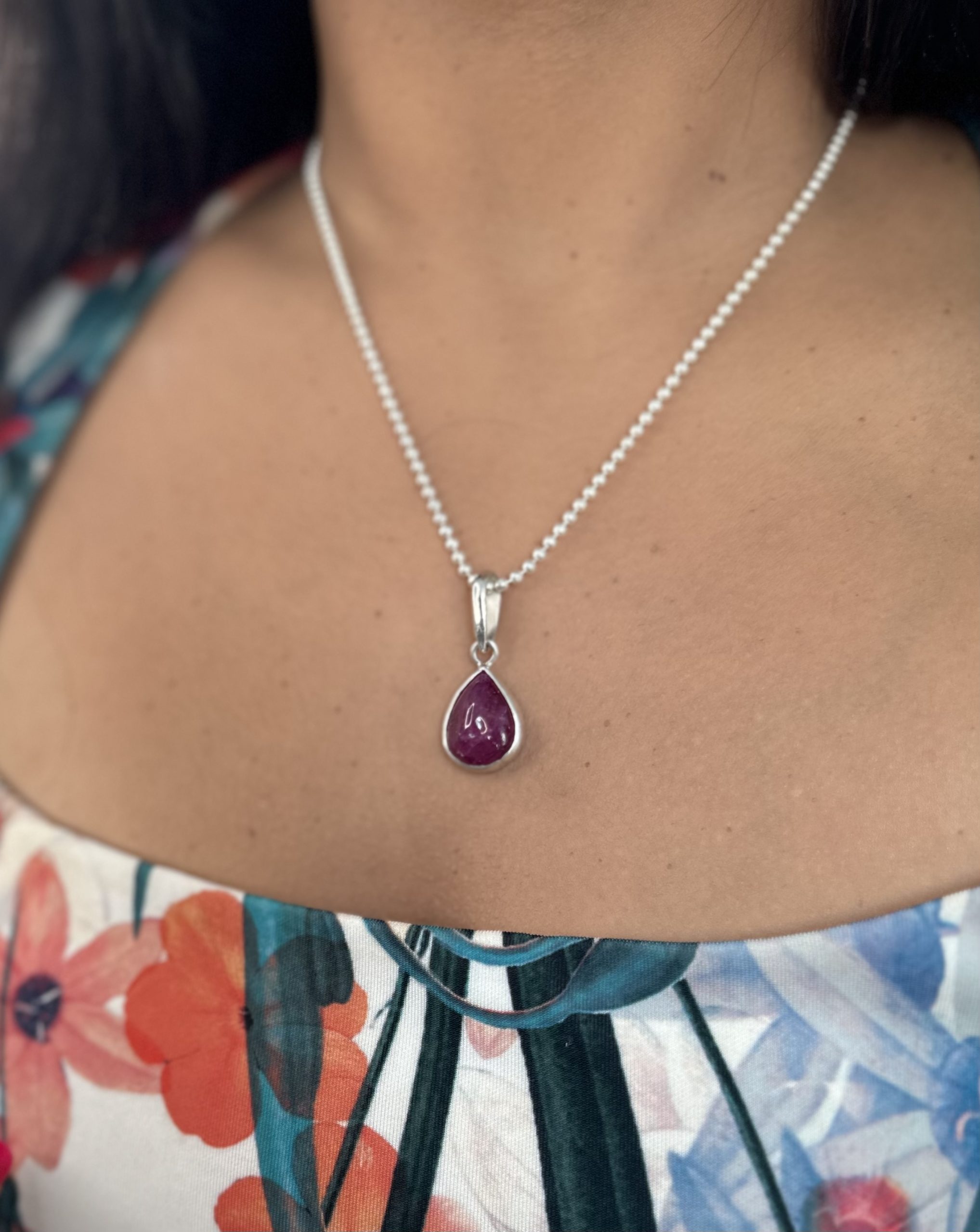 Pink Tourmaline Pendant - Remaa Rosebud - Image 9