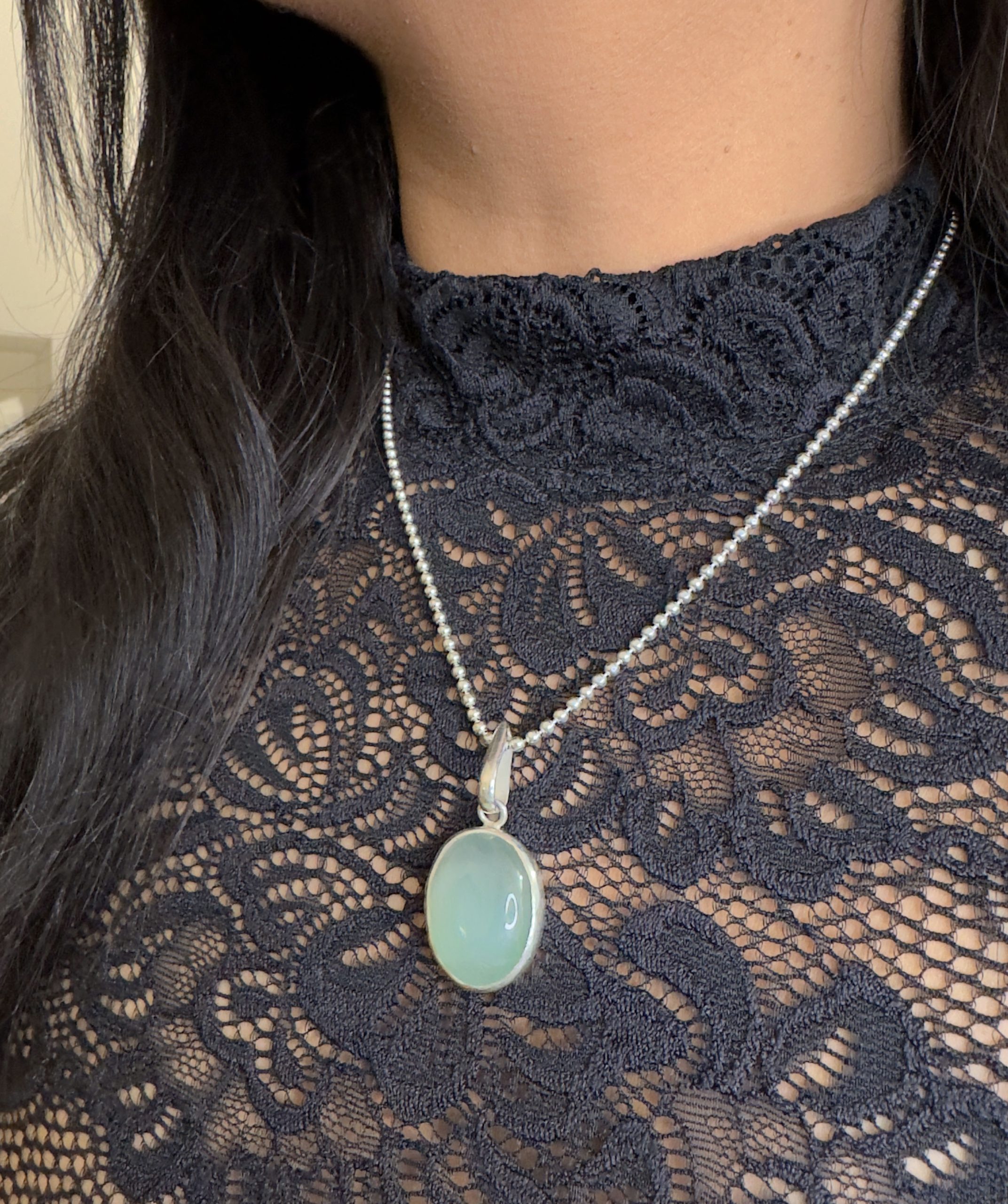 chrysoprase necklace