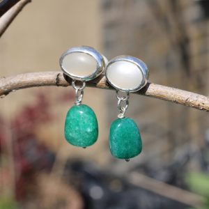 Green Aventurine and Moonstone
