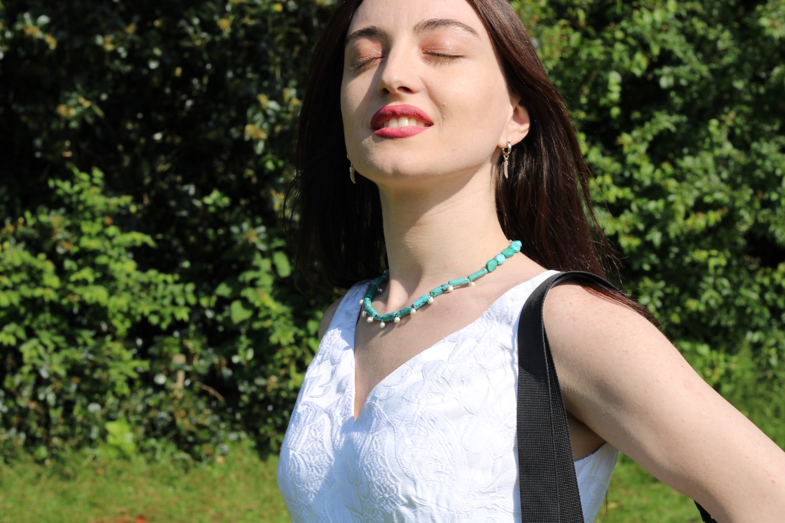 Indian Turquoise Necklace - Ghungroo Choker - Image 5