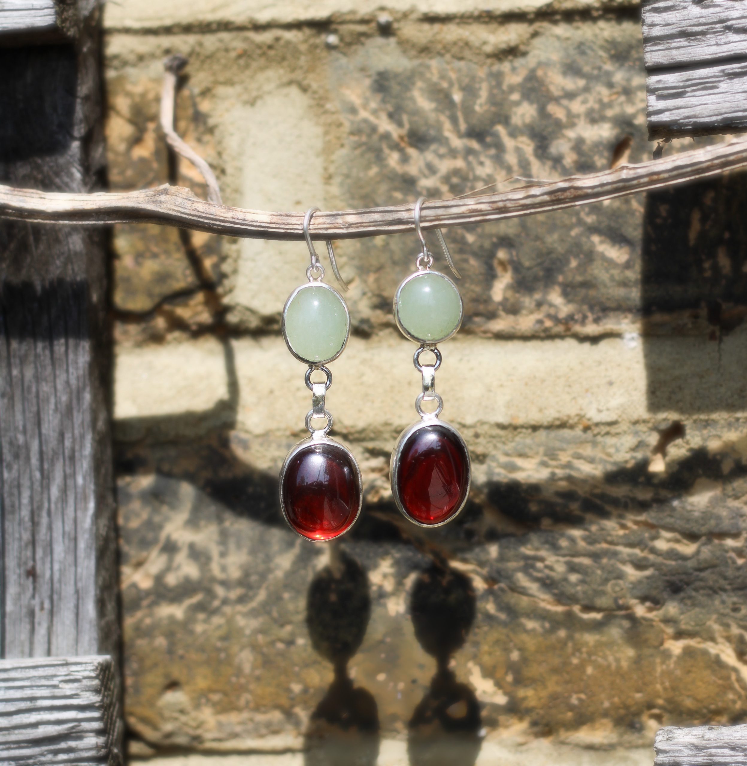 Red Garnet - Jyeshtha Earrings - Image 7