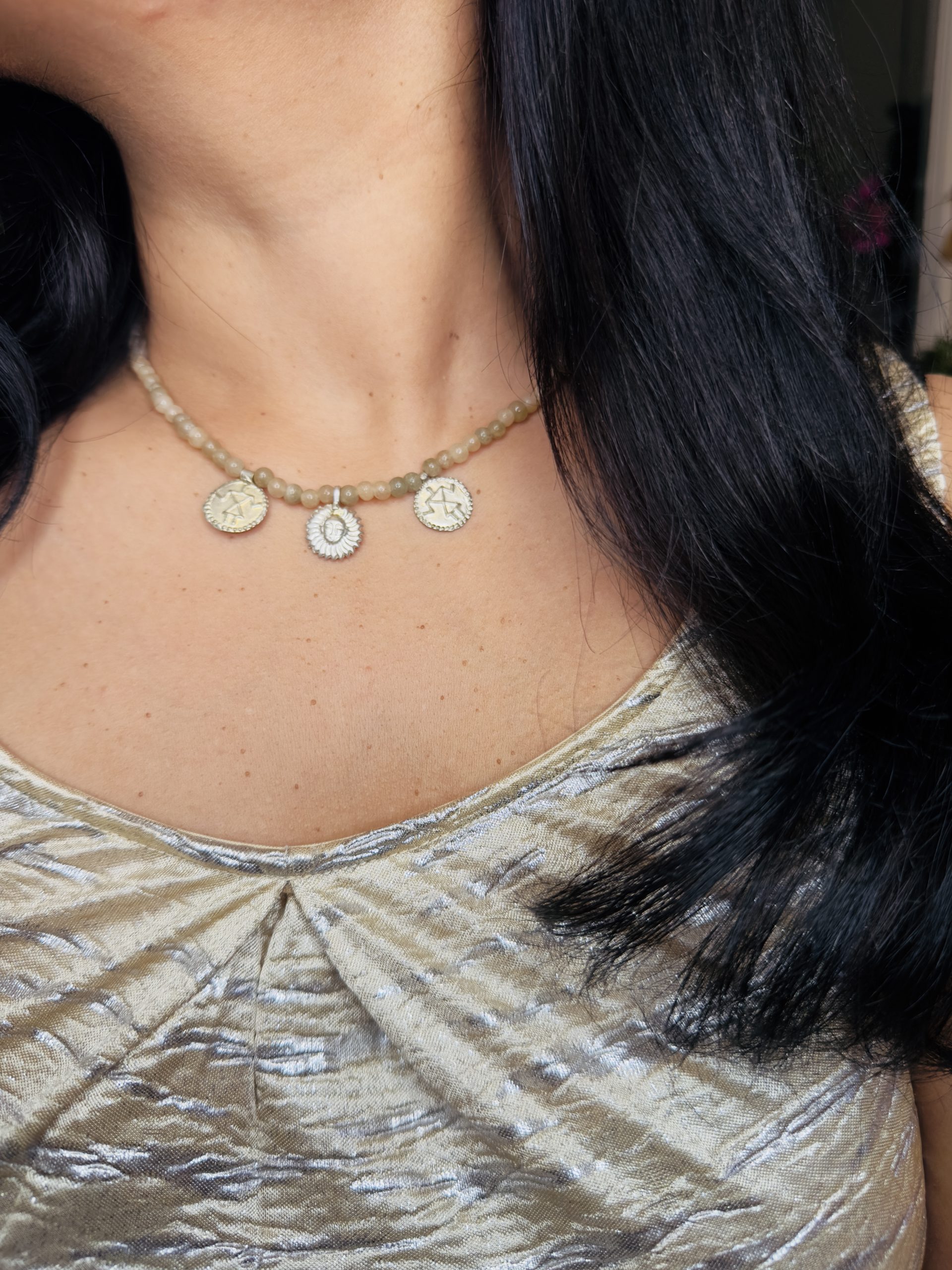 Veera Traditional Indian Evil Eye Necklace - Image 6