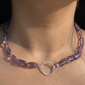 Amethyst Bead Necklace