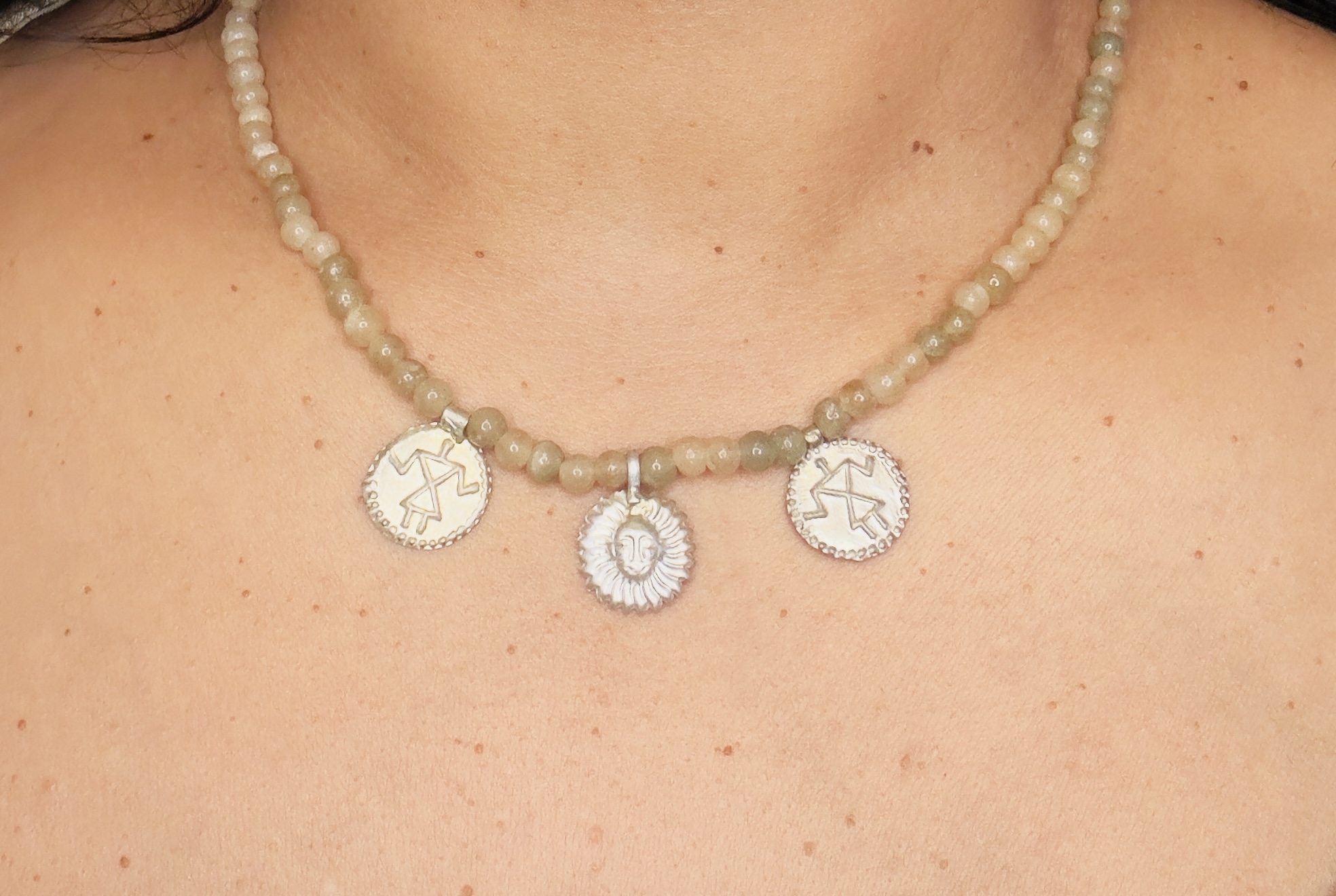 Veera Traditional Indian Evil Eye Necklace - Image 4