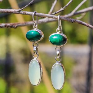 Malachite Earrings