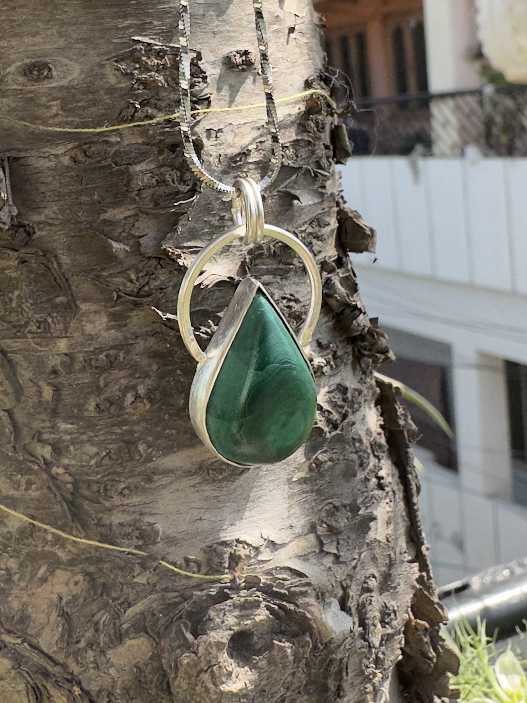 Hridaya Large Malachite Pendant - Image 8