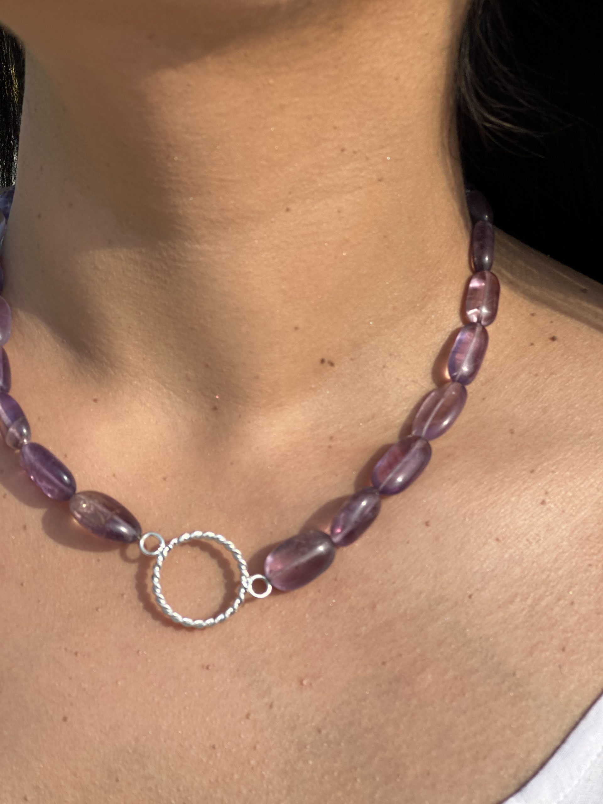 Meenakshi Amethyst Bead Necklace - Image 7