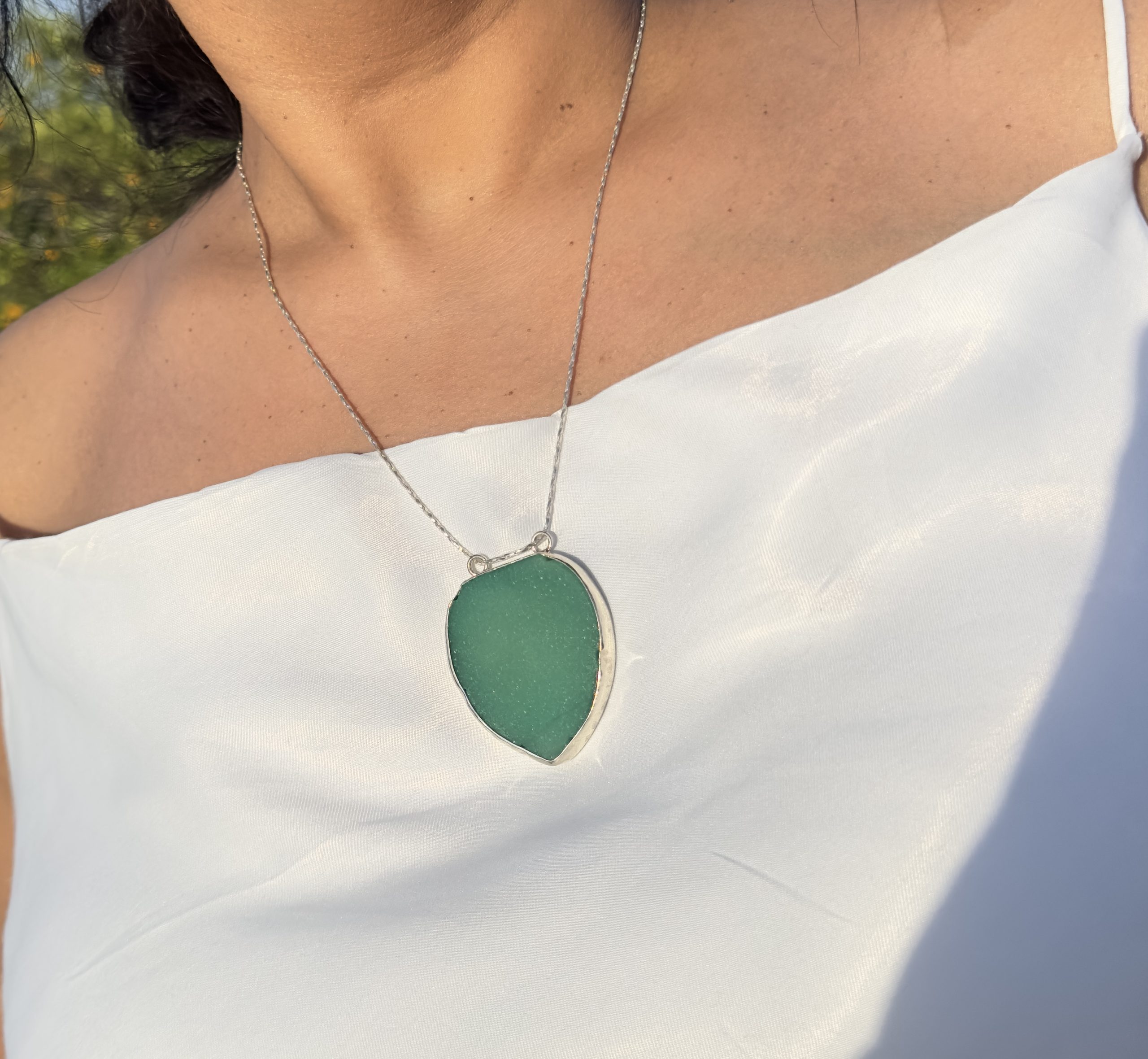 Green Heart Necklace