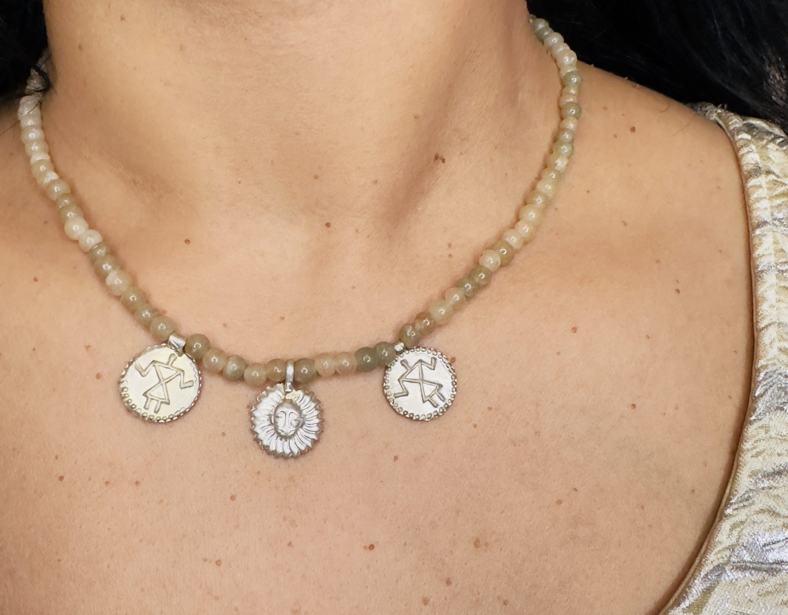 Veera Traditional Indian Evil Eye Necklace - Image 5