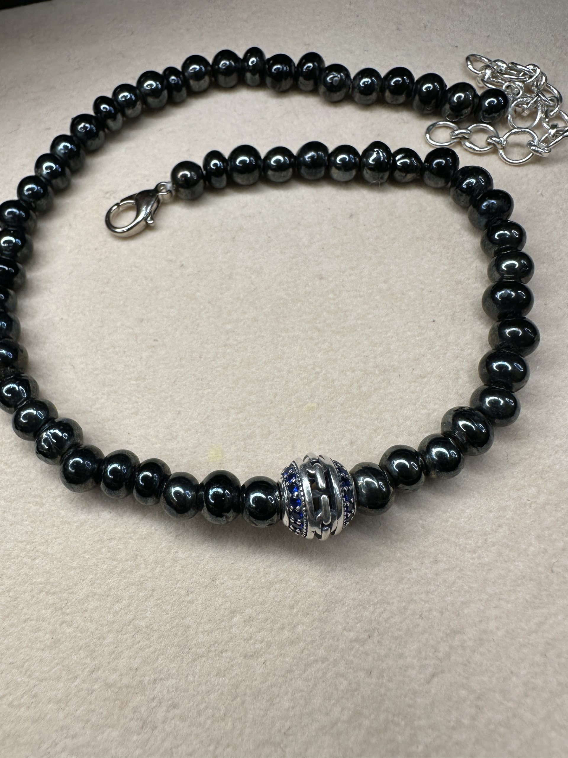 black beads chain