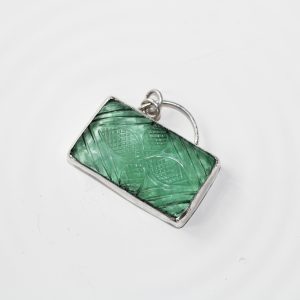Rectangular Green Beryl Necklace