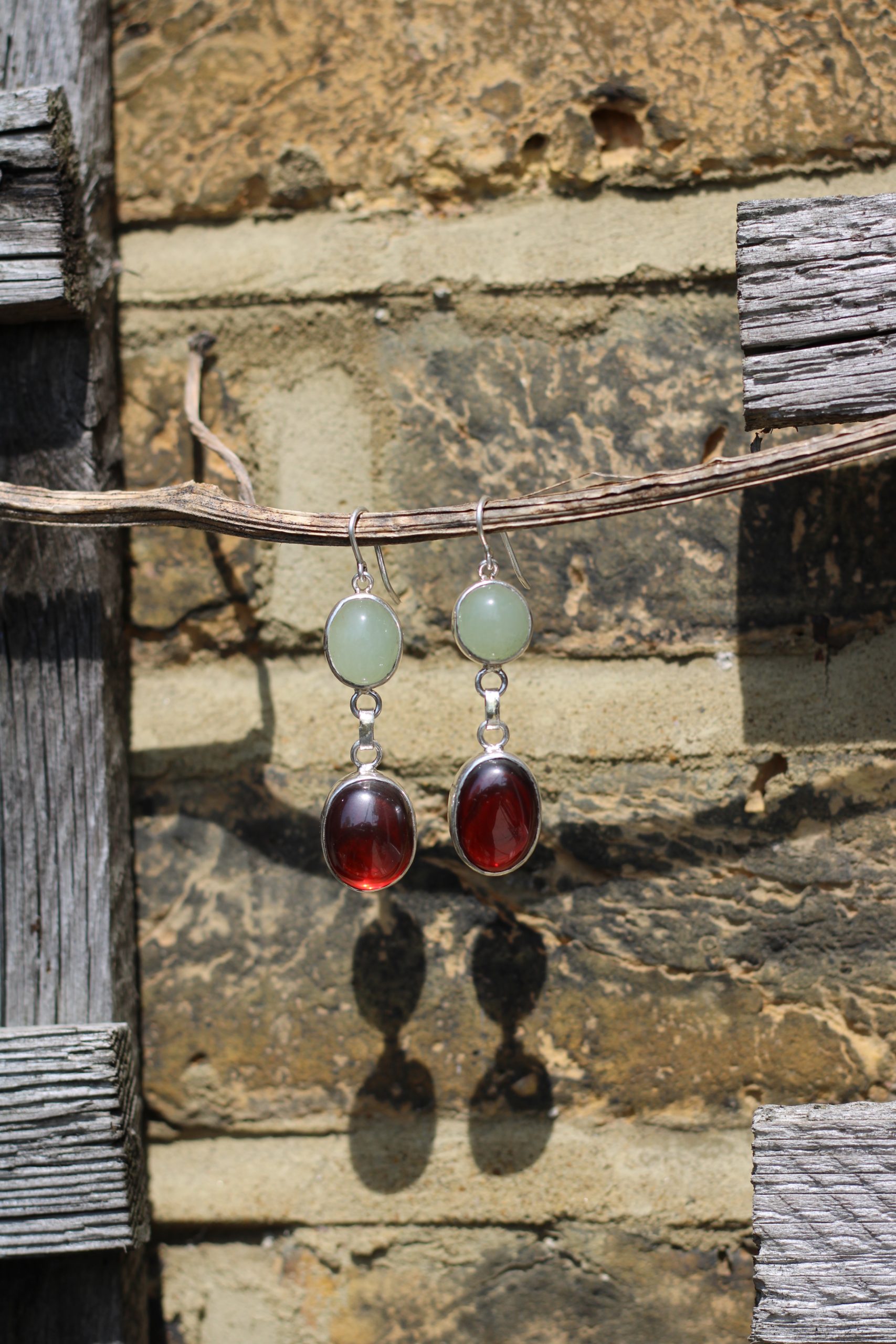 Red Garnet - Jyeshtha Earrings - Image 12