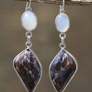 Black and White Gemstone