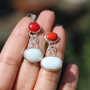 Natural Coral Earrings