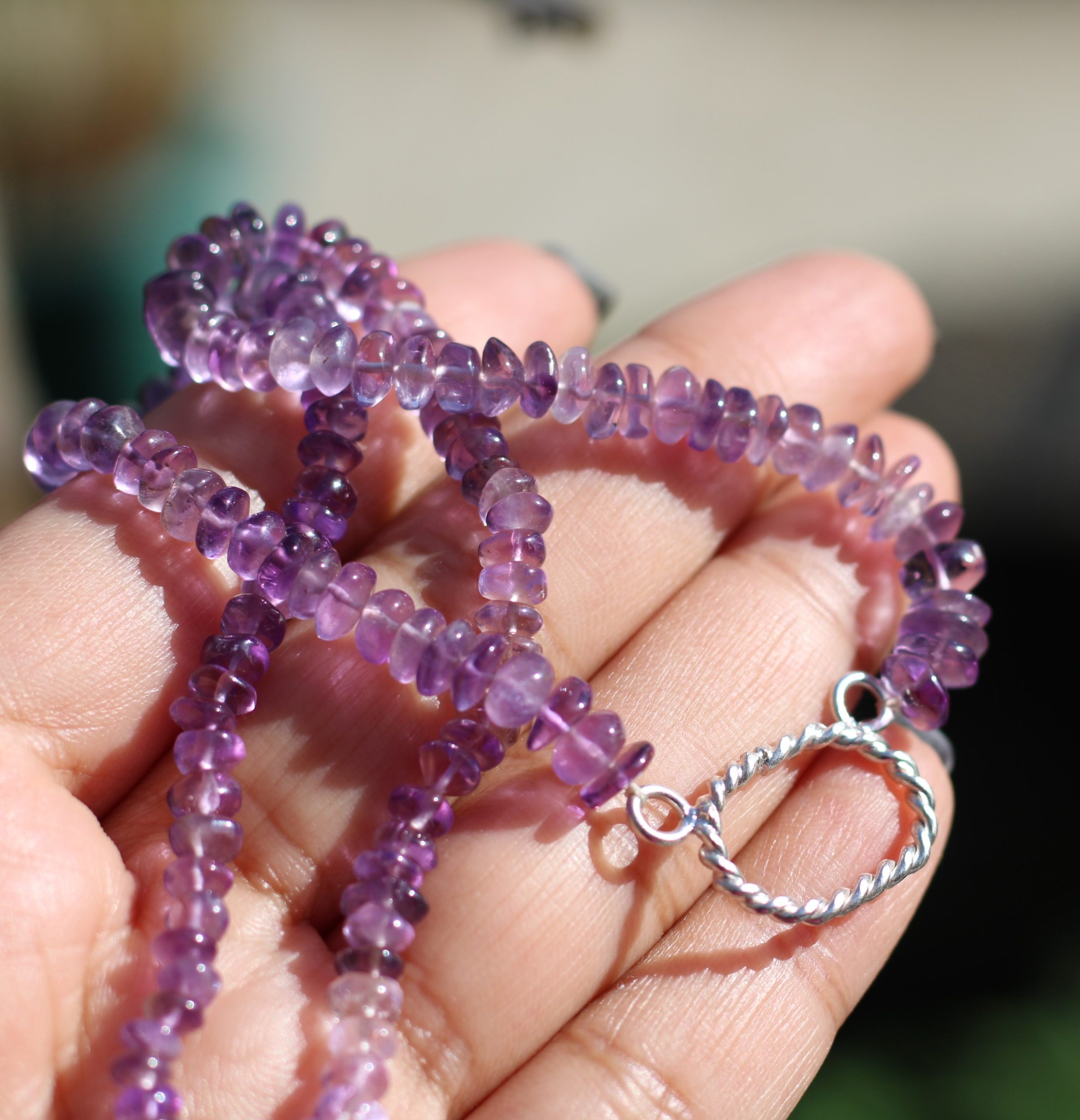 JaatVedo Natural Amethyst Choker