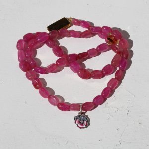 Pink Pansy Choker