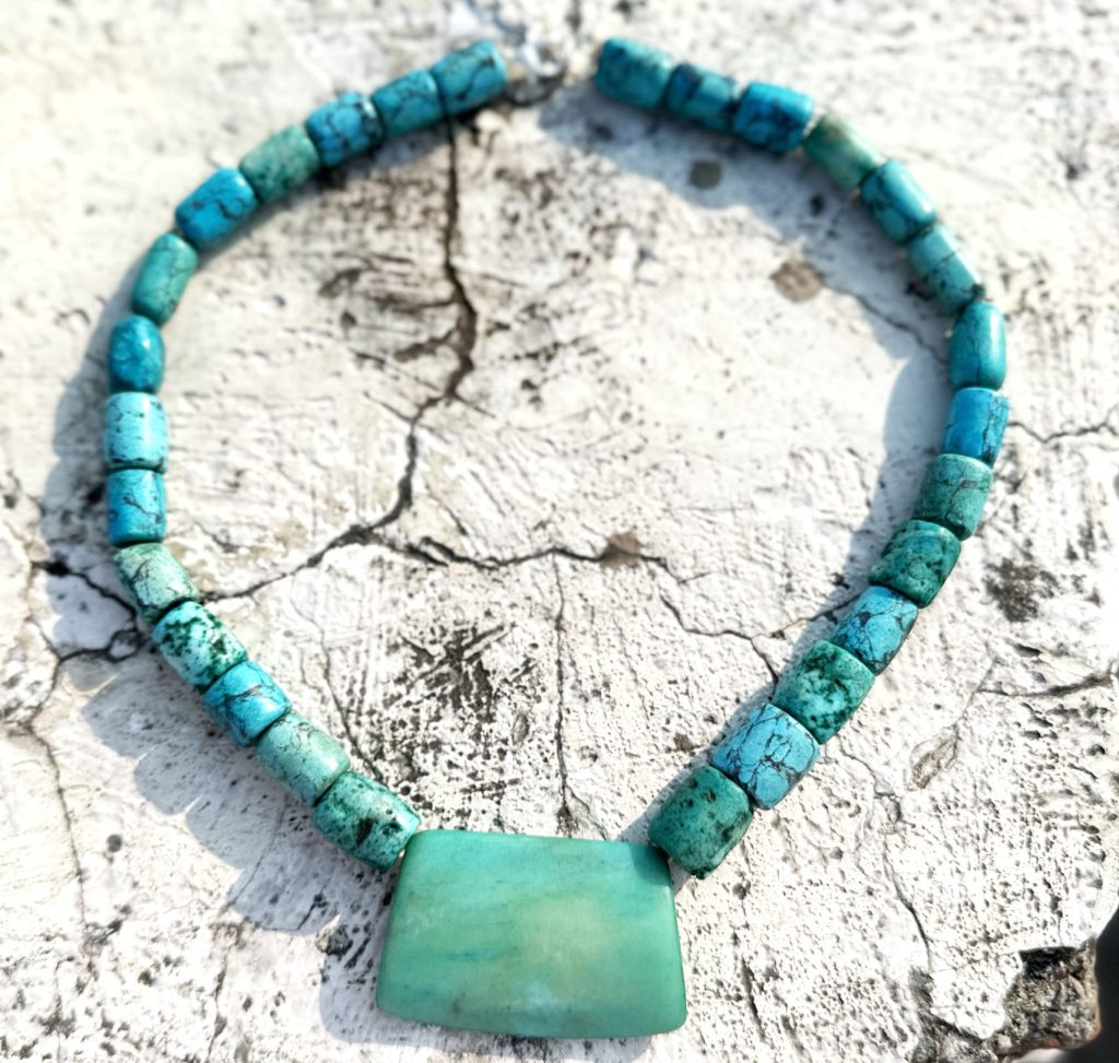 Designer Tibetan Turquoise Necklace