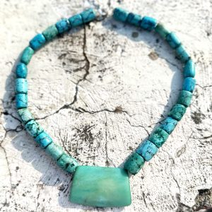 Designer Tibetan Turquoise Necklace