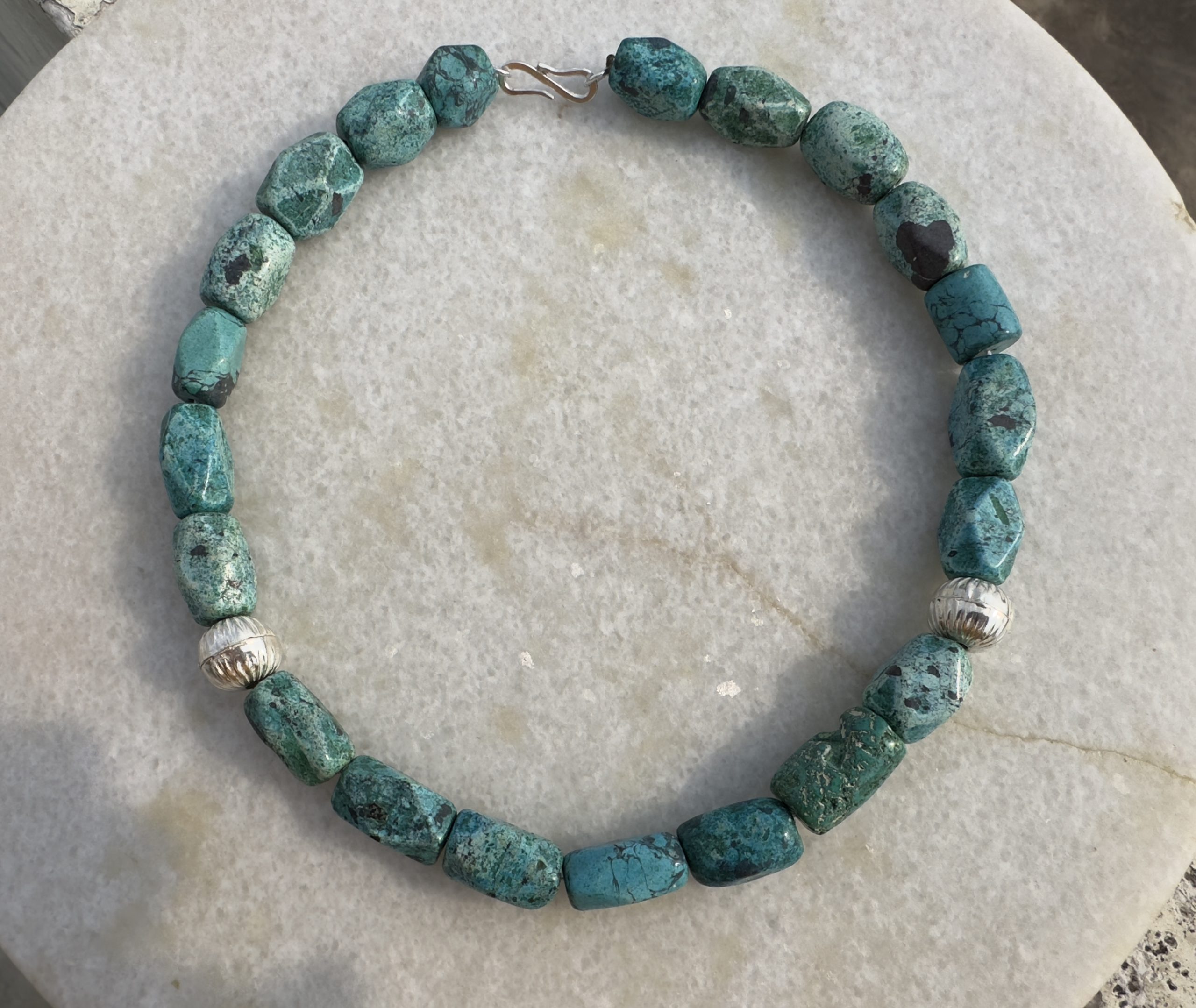 Chunky Turquoise Necklace - Hema Fertility Necklace - Image 9