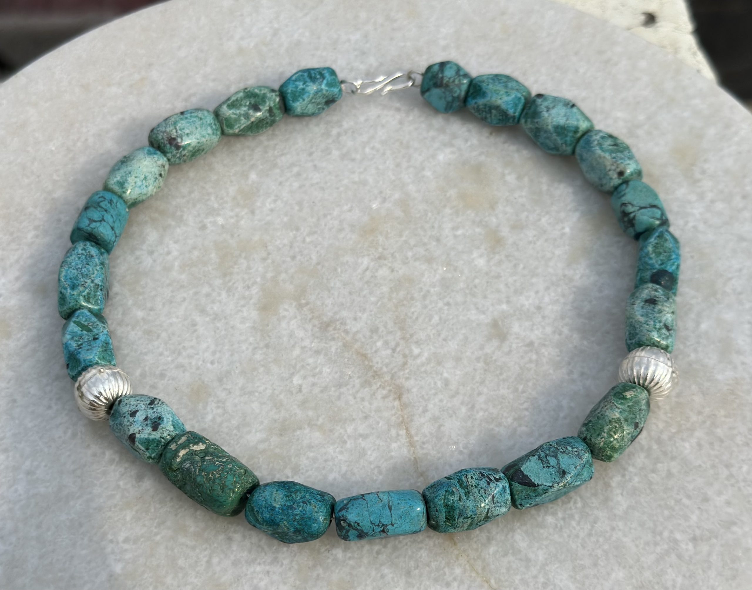 Chunky Turquoise Necklace - Hema Fertility Necklace - Image 5
