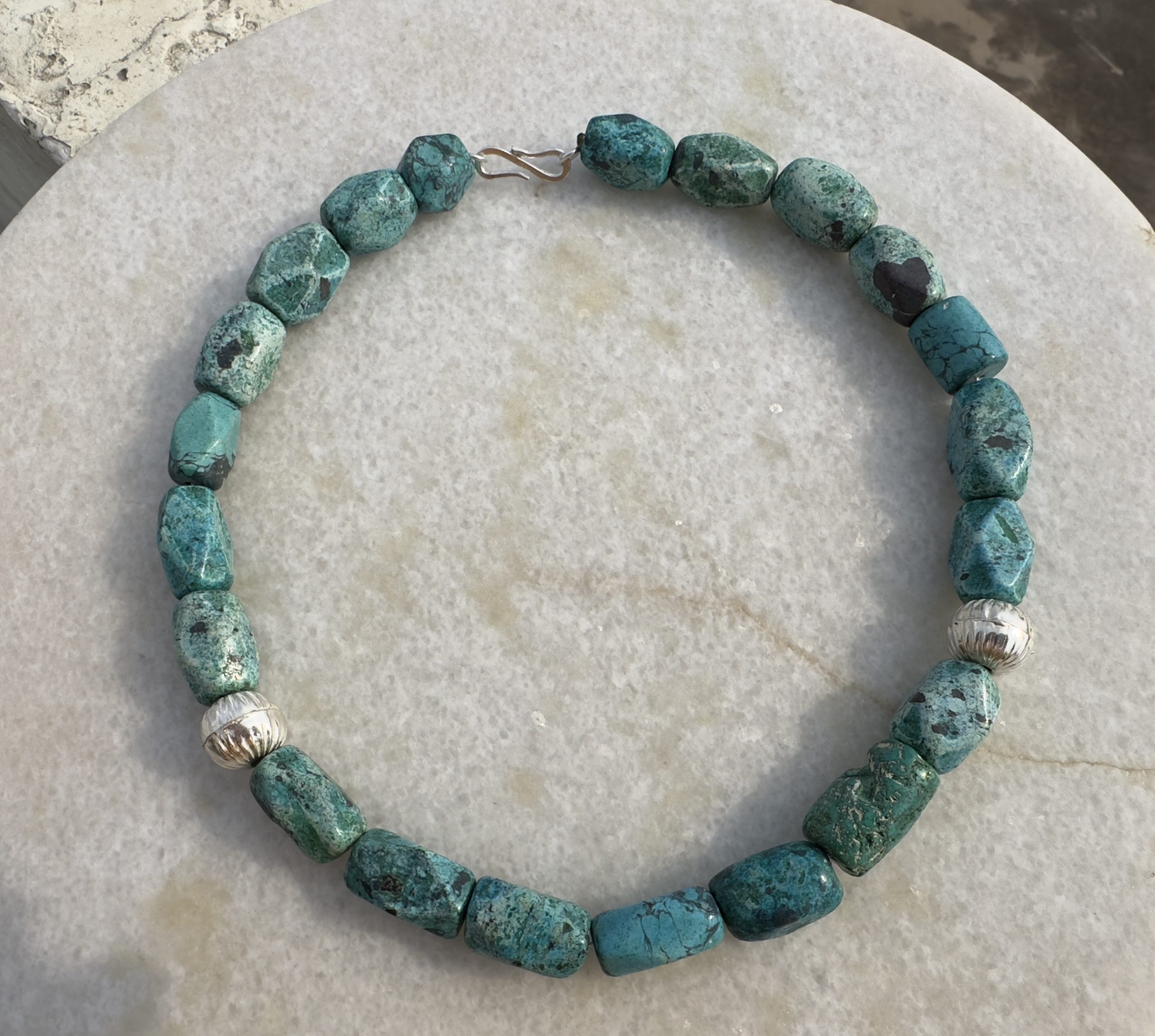 Chunky Turquoise Necklace - Hema Fertility Necklace - Image 6