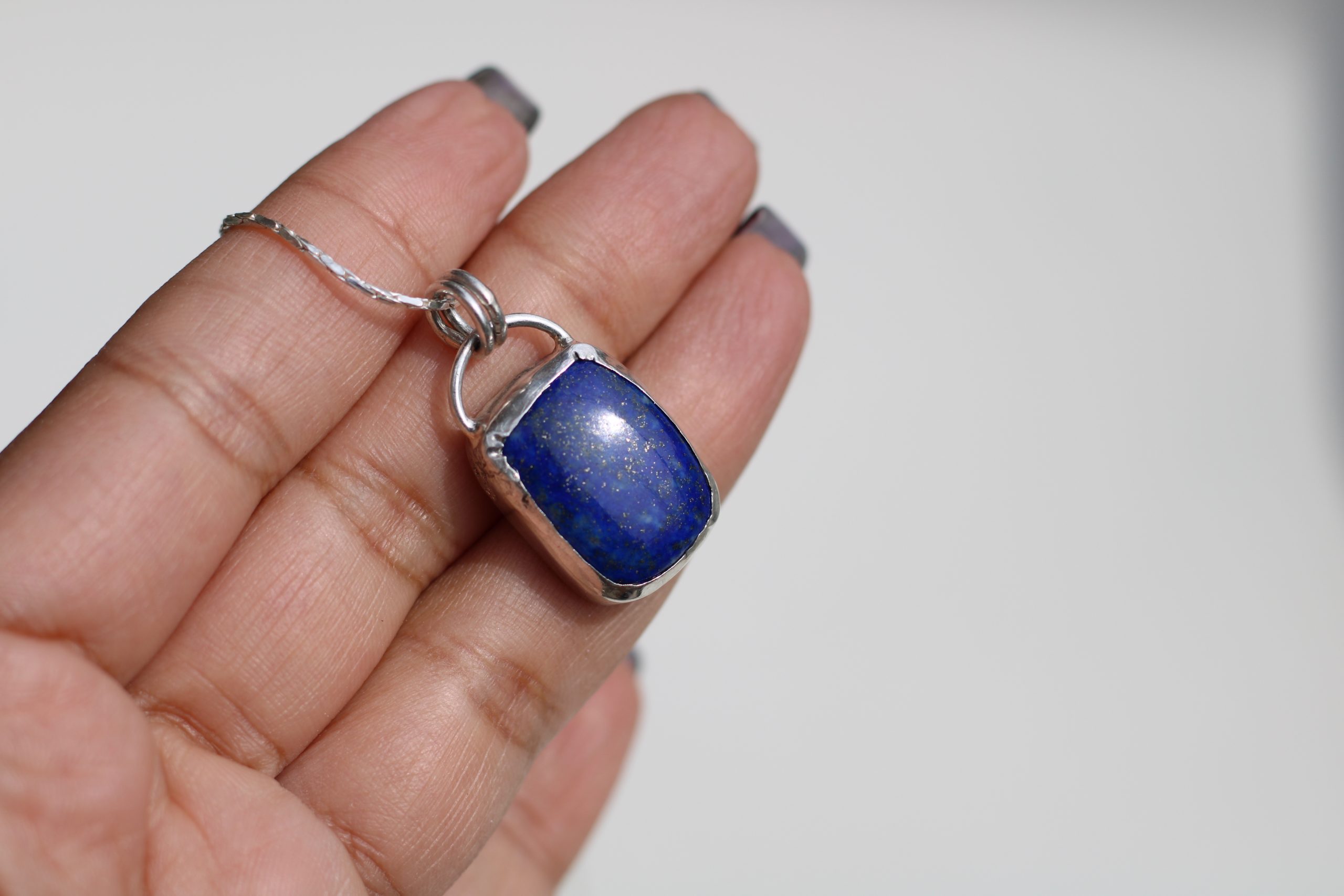 Lapis Lazuli Pendant - Vishuddhi Necklace - Image 3