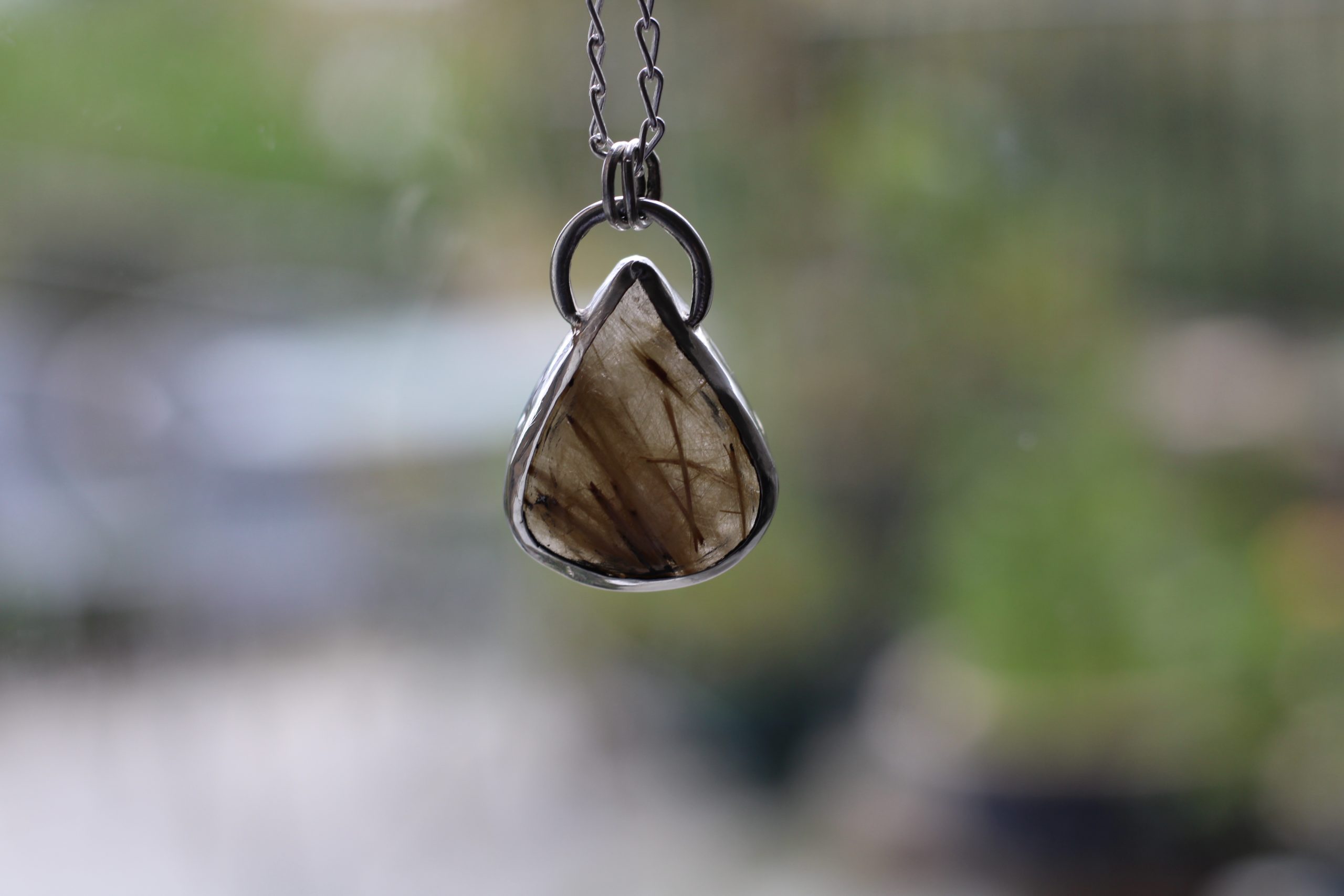 Smoky Quartz Pendant - Sunhari Necklace - Image 12