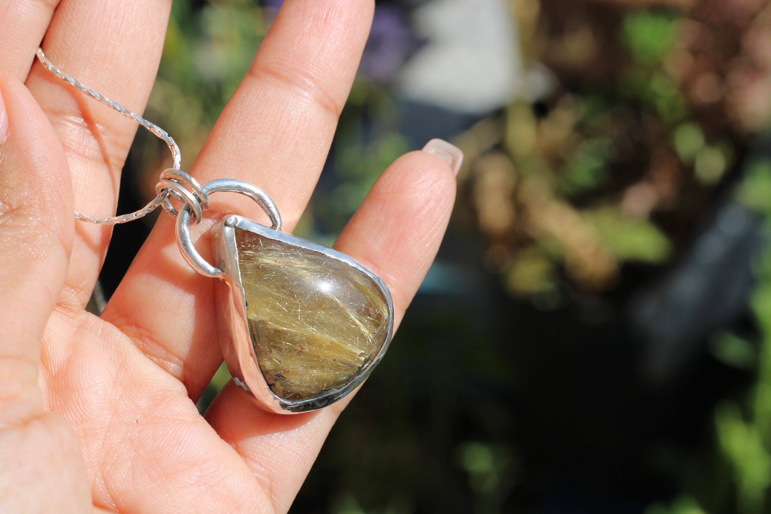 Smoky Quartz Pendant - Sunhari Necklace - Image 13