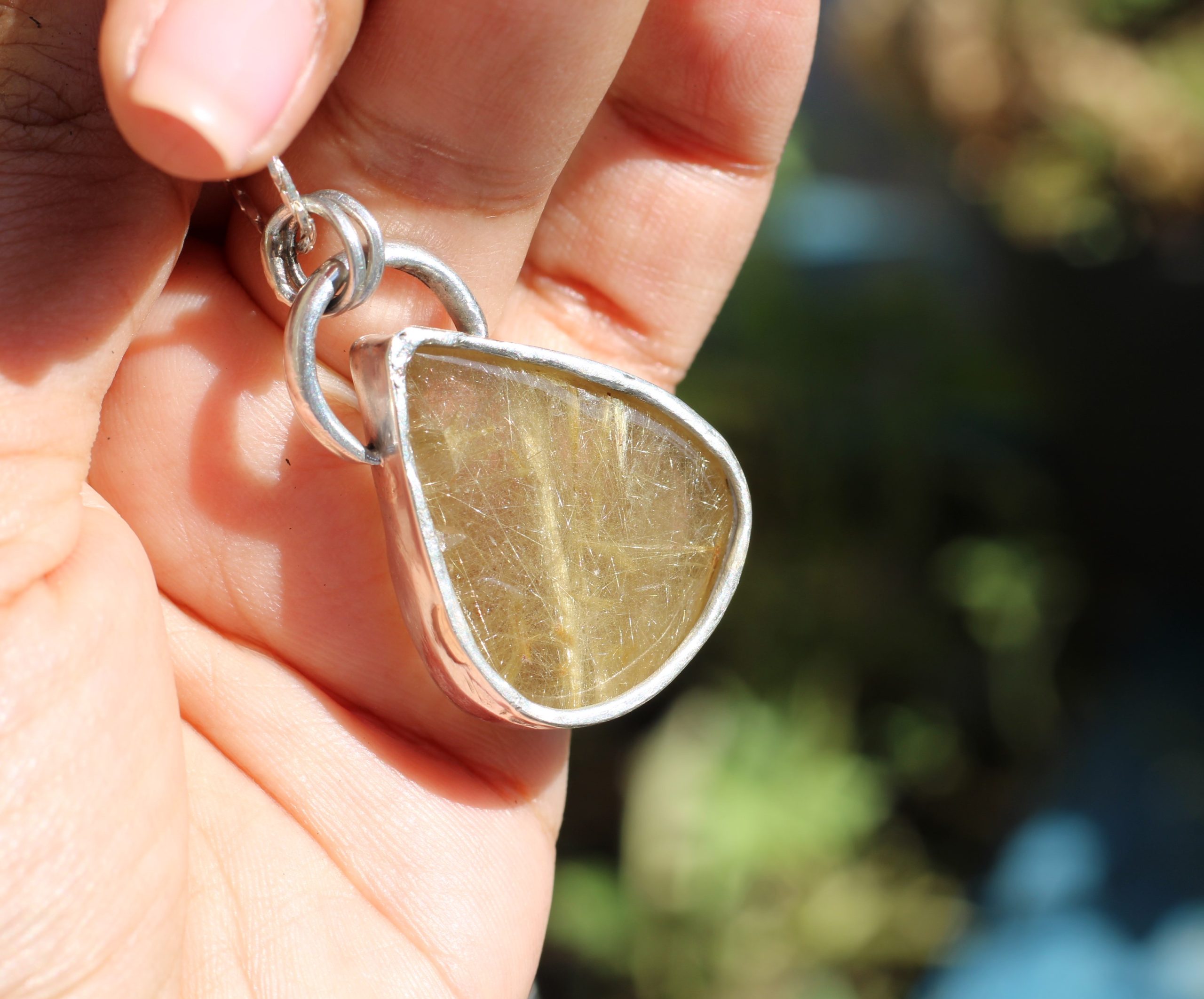 Smoky Quartz Pendant - Sunhari Necklace - Image 9