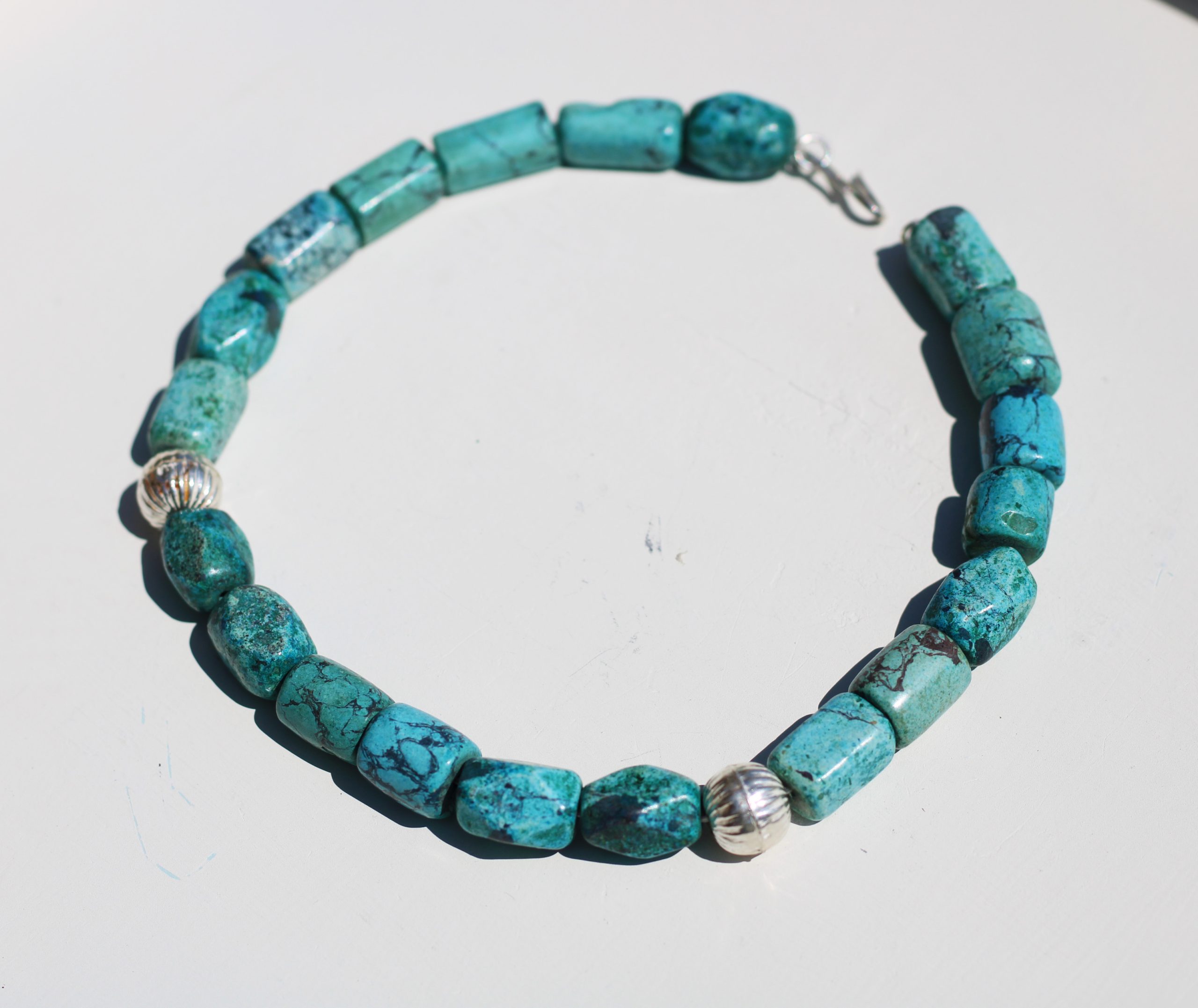 Chunky Turquoise Necklace - Hema Fertility Necklace - Image 11