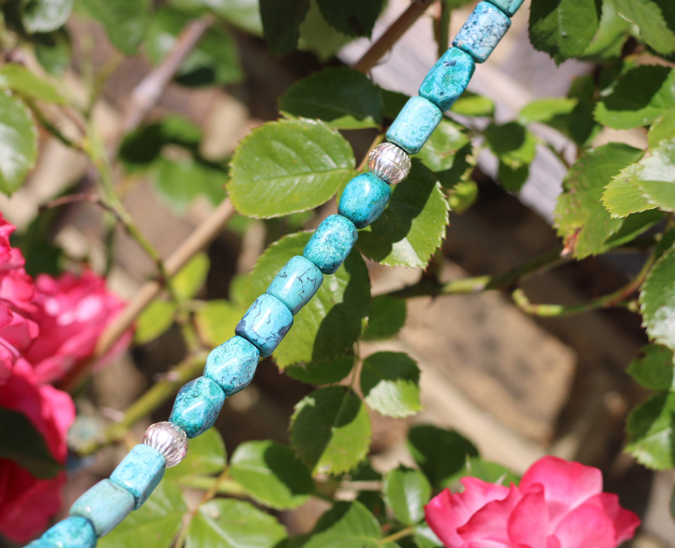 Chunky Turquoise Necklace - Hema Fertility Necklace - Image 3