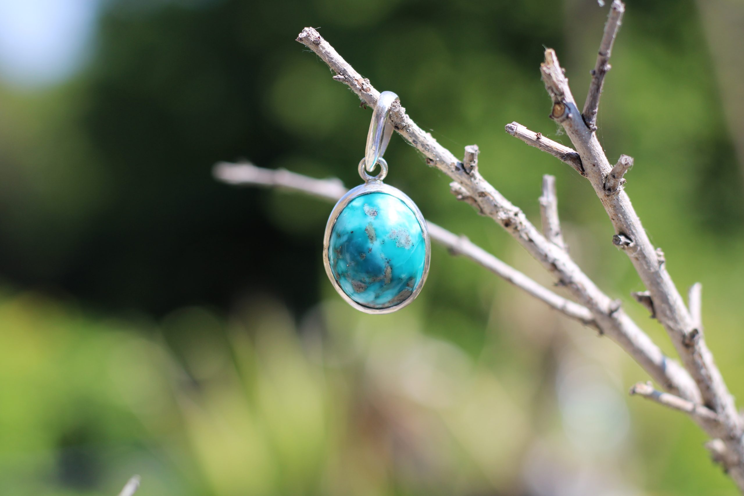 Dhanishta Natural Turquoise Pendant - Image 7