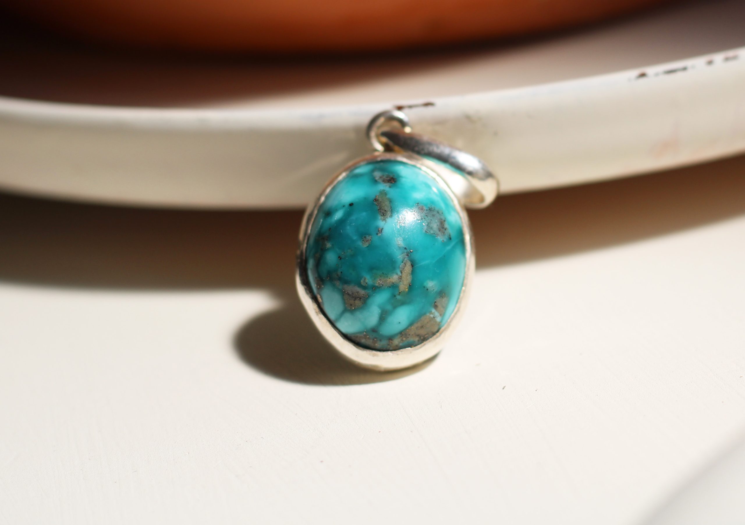 Dhanishta Natural Turquoise Pendant - Image 12