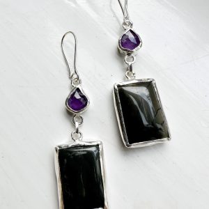 Dhruv Amethyst Earrings