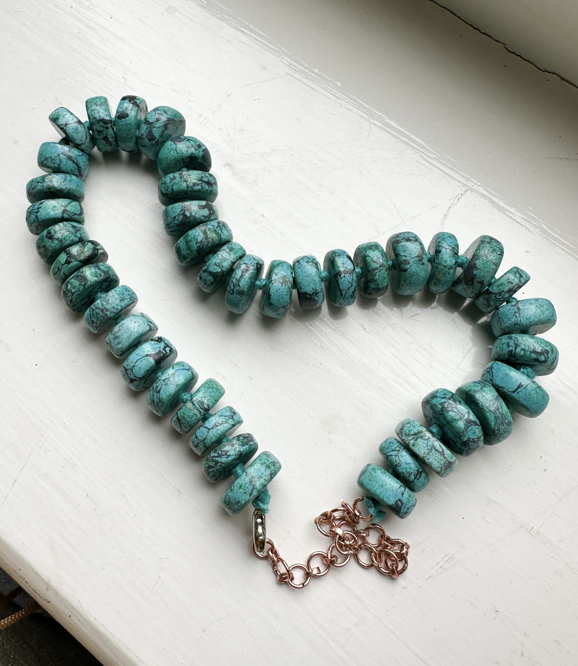 Turquoise Statement Necklace - Yogini, Vintage Turquoise Jewelry - Image 8