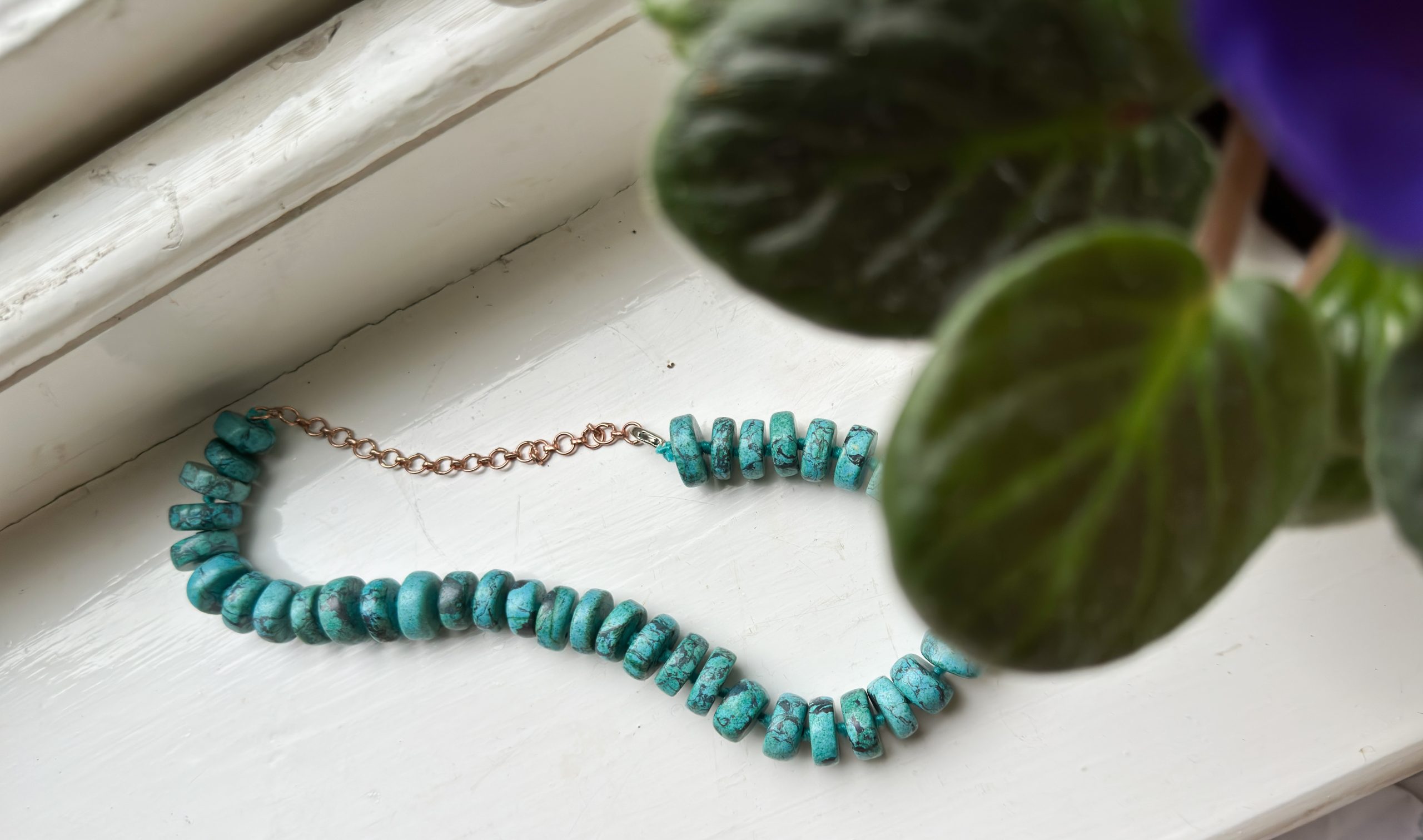 Turquoise Statement Necklace - Yogini, Vintage Turquoise Jewelry - Image 5