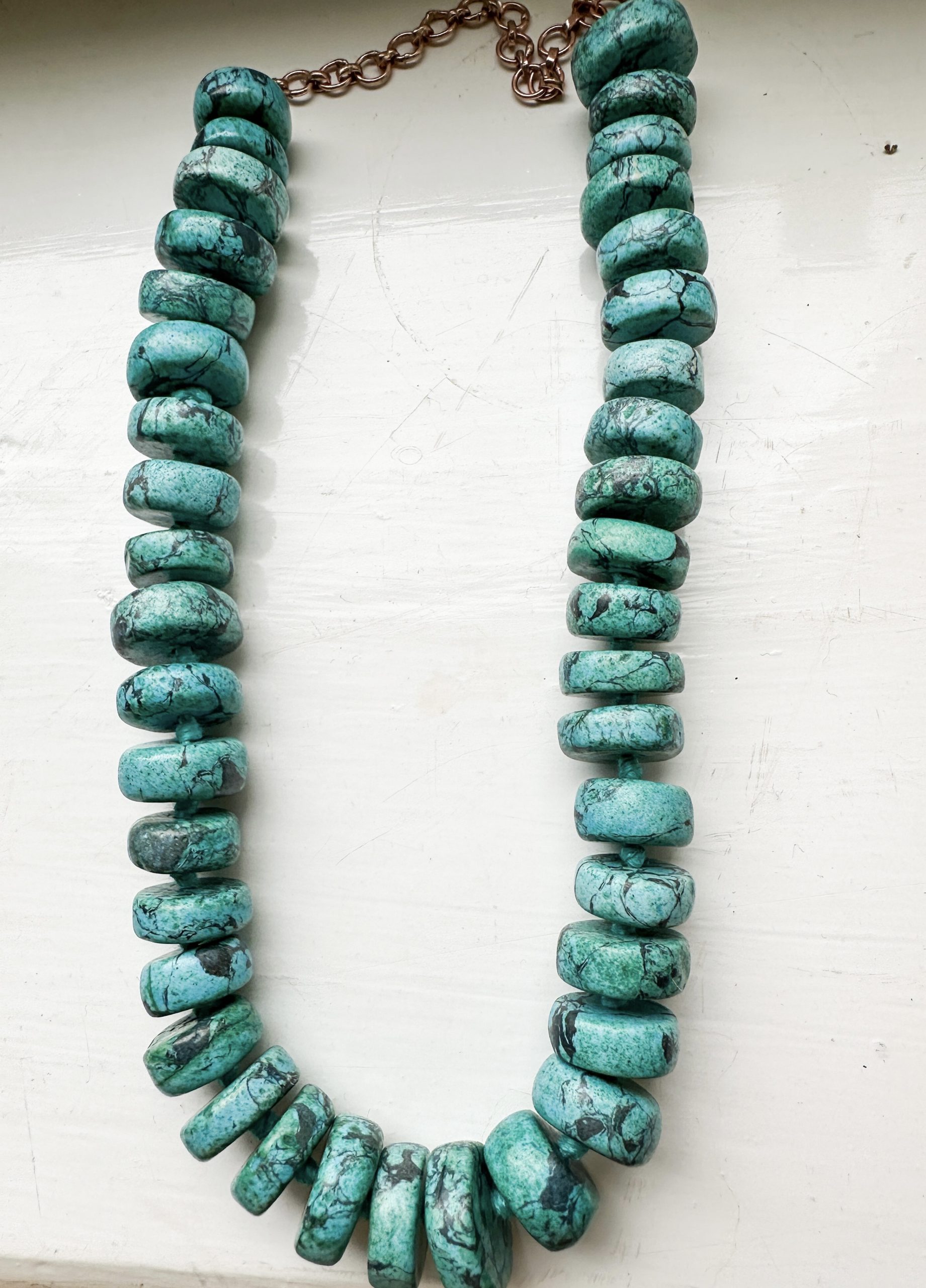 Turquoise Statement Necklace - Yogini, Vintage Turquoise Jewelry - Image 7