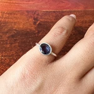 sapphire pinky ring