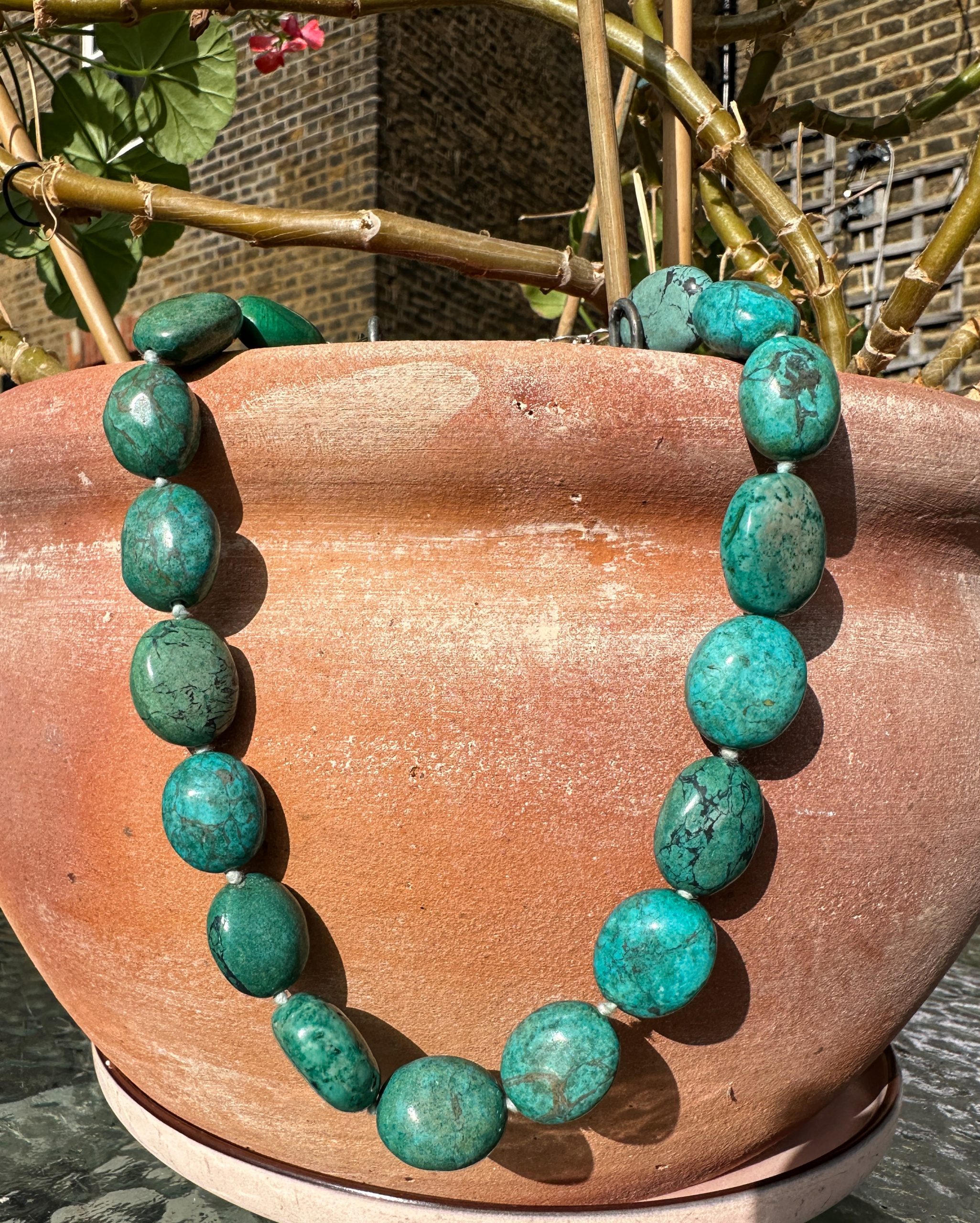 Turquoise Beaded Necklace - Vasavi - Image 9