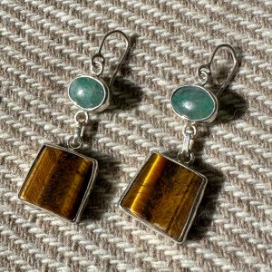 Ramya Tiger's Eye Earrings