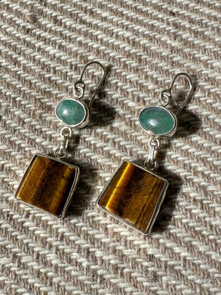 Ramya Tiger's Eye Earrings