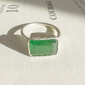 Rectangular Emerald Ring