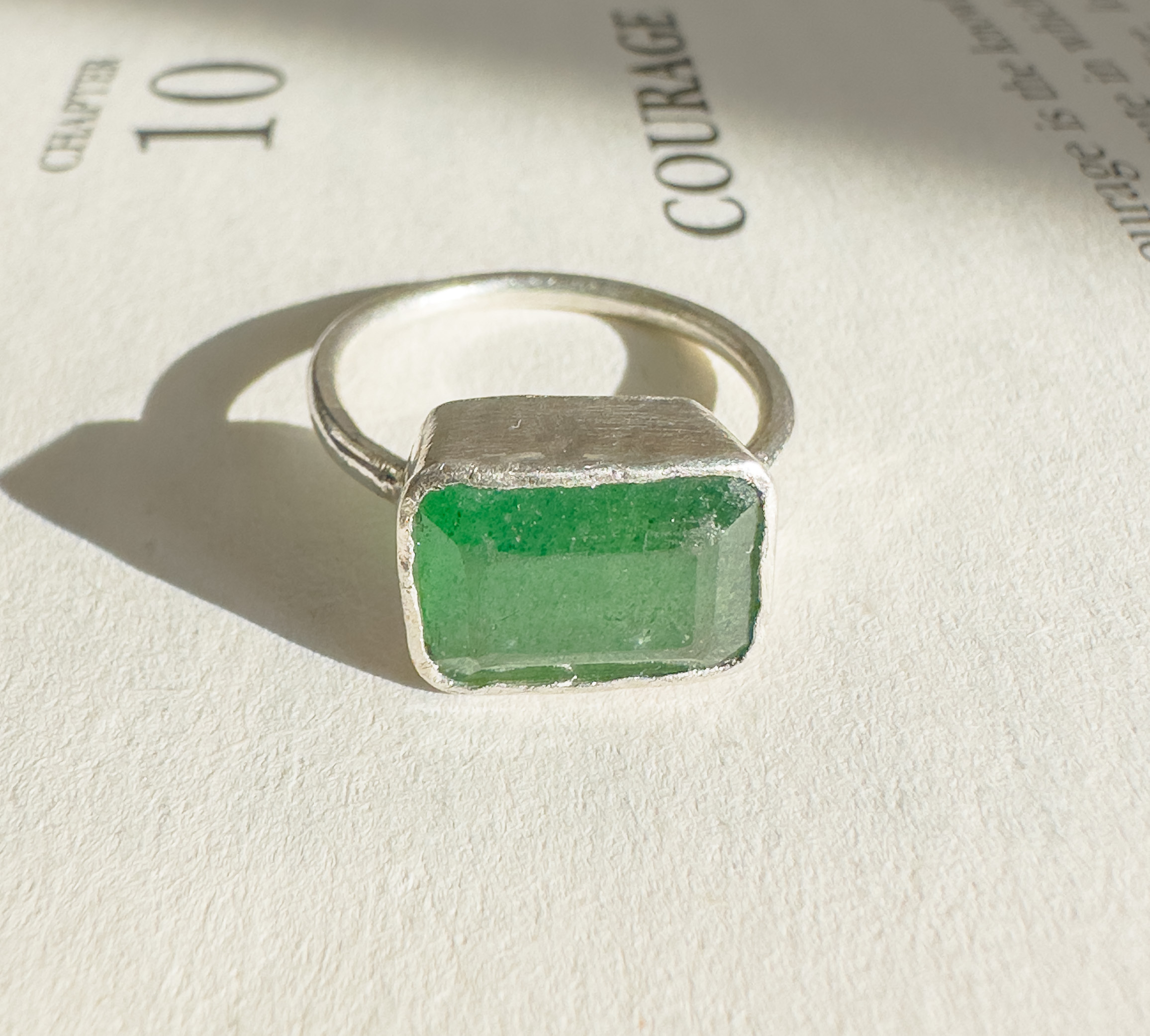 Rectangular Emerald Ring